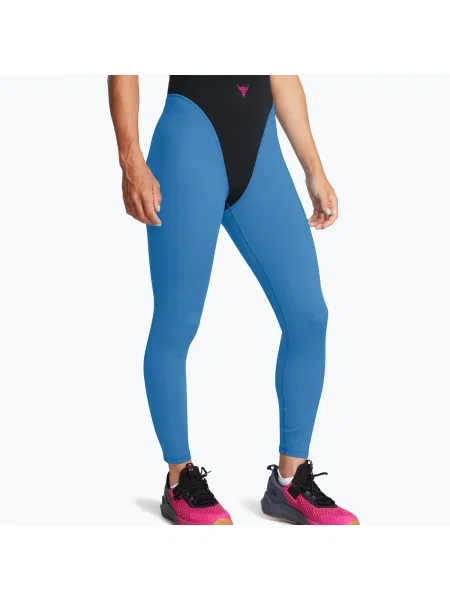 Дамски клинове за тренировки Under Armour Project Rock LG Grind Ankle Leg black/viral blue/astro pink черно