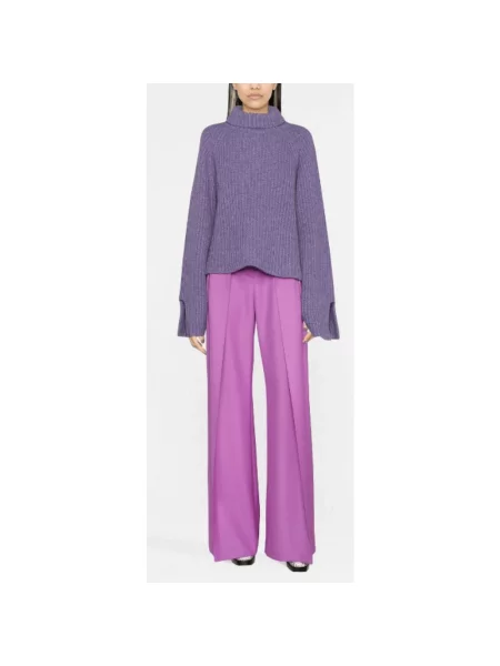 Sweter Khaite z kaszmiru fioletowy