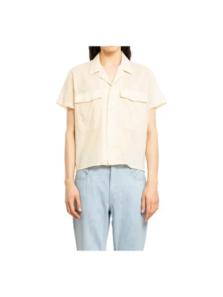 Kołnierzykowy koszula Second/layer żółta