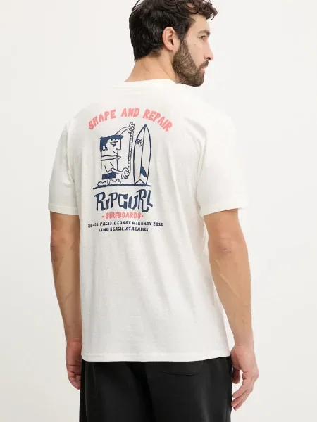 Kratka majica Rip Curl SHAPER ADDRESS bež