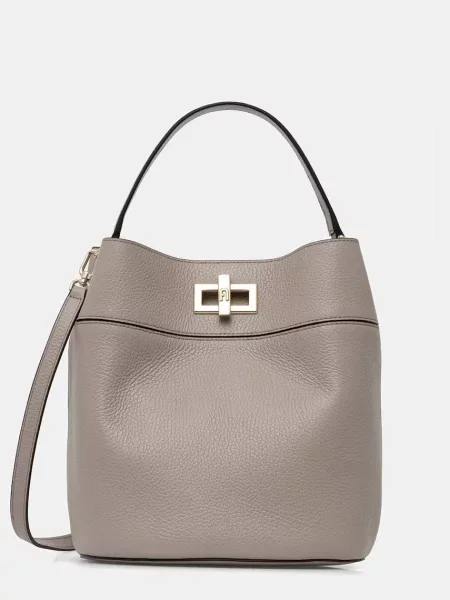 Furla De piele geantă pe umăr FURLA AMELIA M bej
