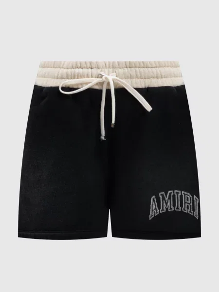 Шорти з вінтажним ефектом Amiri чорні