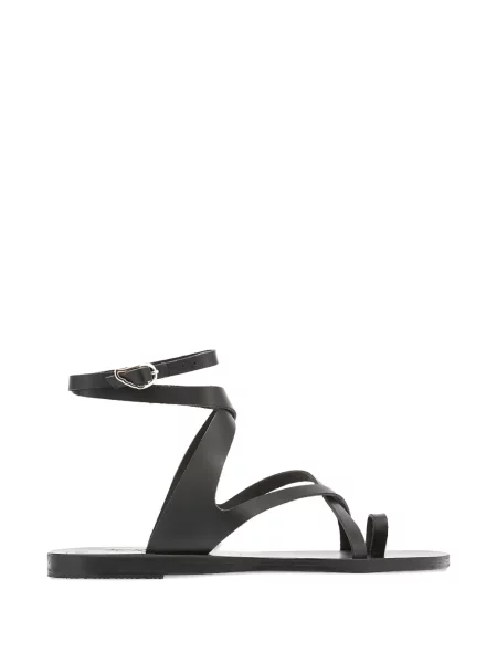 Sandale Ancient Greek Sandals din piele fără toc negru