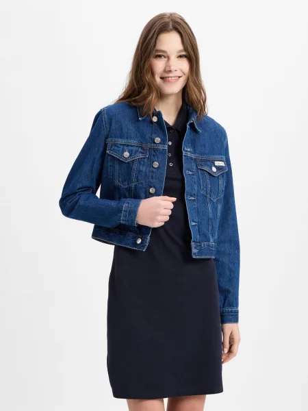 Calvin Klein Jeans Kurtka jeansowa niebieski