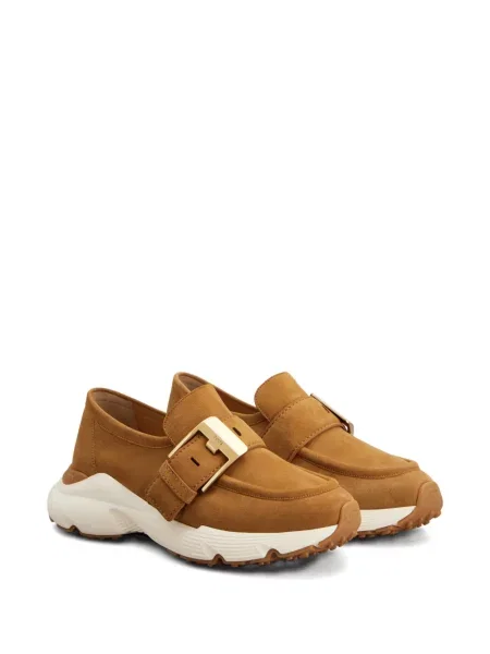 Sneakerși Tod's cu cataramă maro