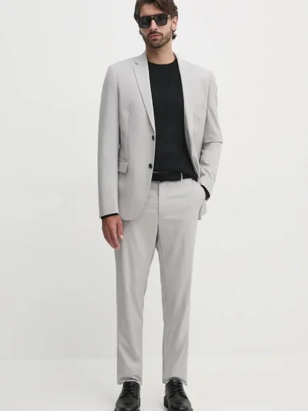 Lindbergh costum barbati neted gri