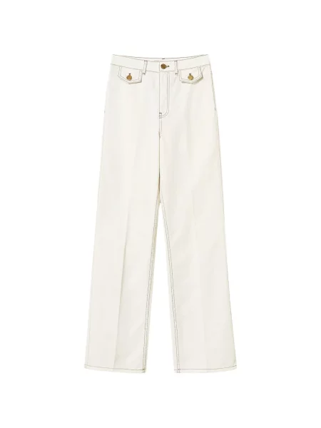 Pantaloni Twinset alb