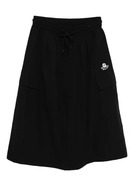 Haftowane szorty Fingercroxx czarne