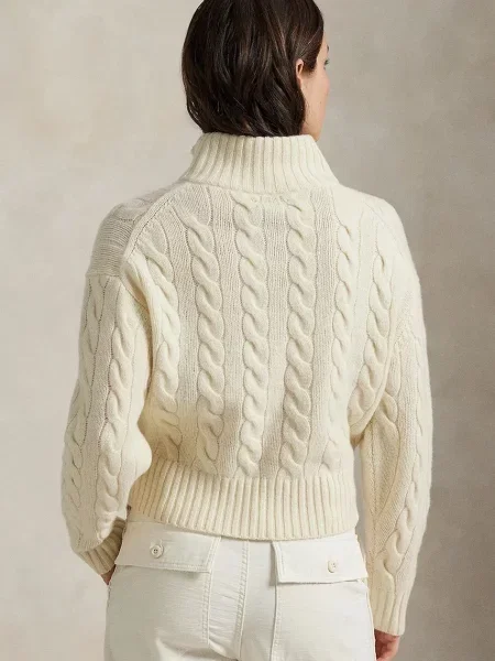 Polo Ralph Lauren Pulover kremna bela