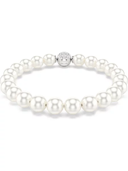 Zapestnica Swarovski MATRIX bela