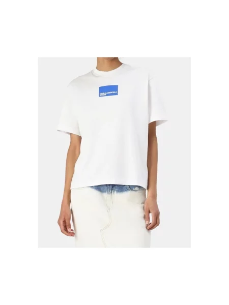 Tričko Karl Lagerfeld Jeans bílé