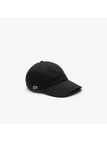 Lacoste Czapka Unisex Z Organicznej Bawełny Twill czarna