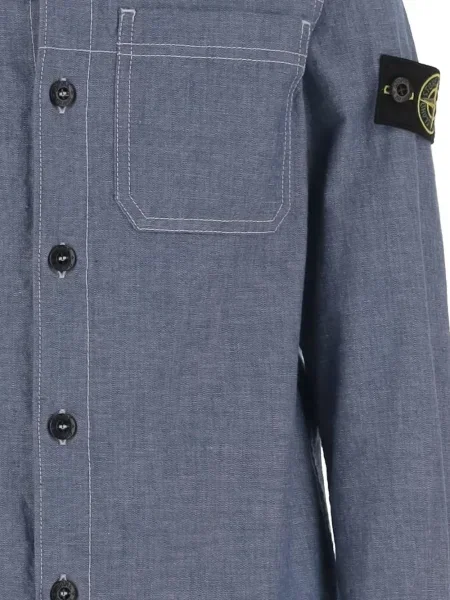 Koszula dziecięca Stone Island niebieska
