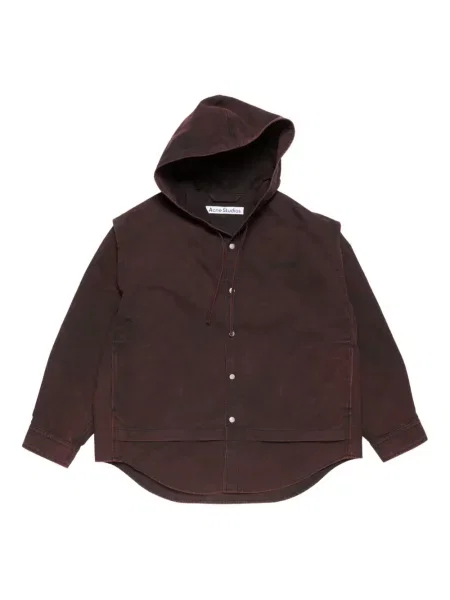 Geacă Acne Studios cu glugă roșu