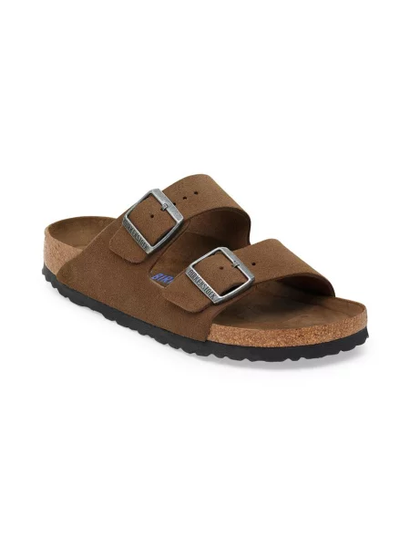 Semišové sandále Birkenstock čierna