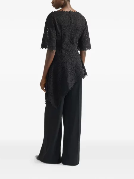 Top Erdem drapat scurt negru