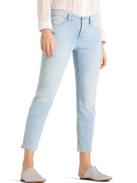 Cambio Jeansy Piper Short Kobiety 34 niebieski