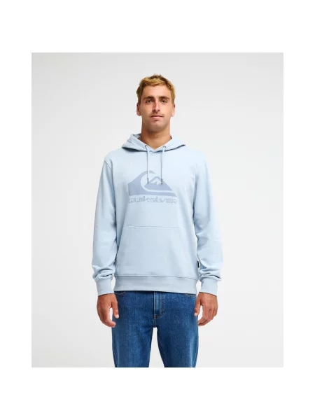 Bluza z kapturem Quiksilver Comp Logo jasnoniebieski S niebieska