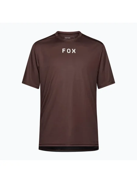 Футболка велосипедна Fox Racing Ranger Wordmark cocoa brown коричнева