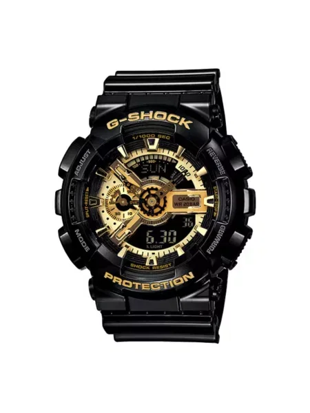 Lniany zegarek G Shock czarny