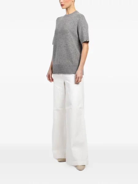 Pulover Extreme Cashmere din cașmir scurt gri