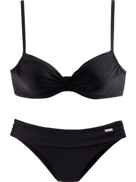 LASCANA Costum de baie două piese negru