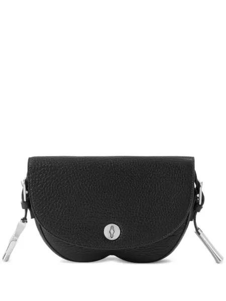 Geantă messenger Burberry din piele negru