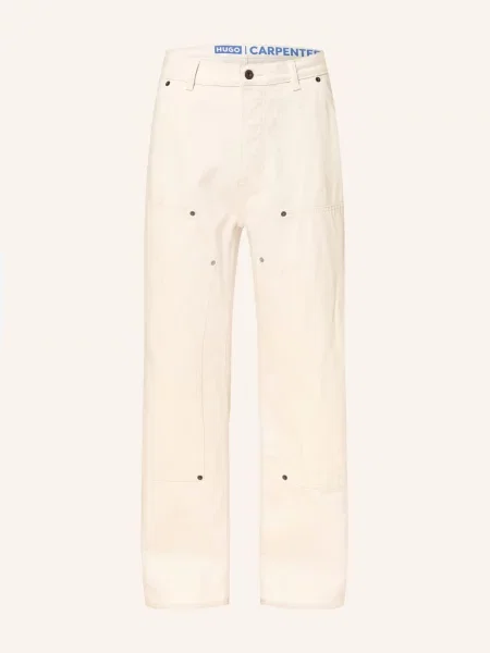Hugo Cargo Džíny Carpenter Baggy Fit open white bílé