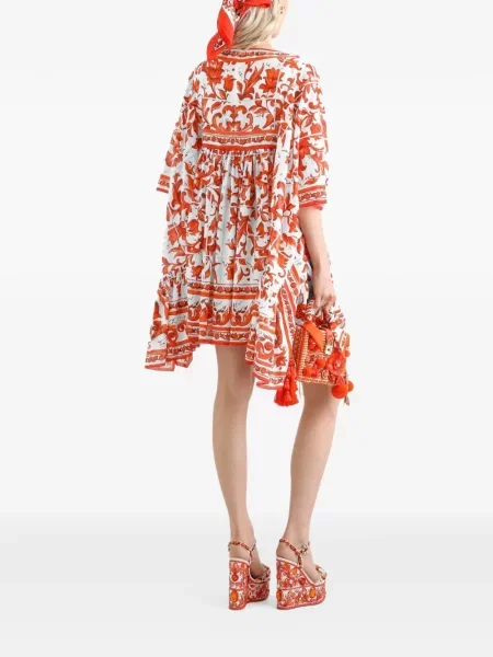Lung rochie Dolce & Gabbana cu imagine alb
