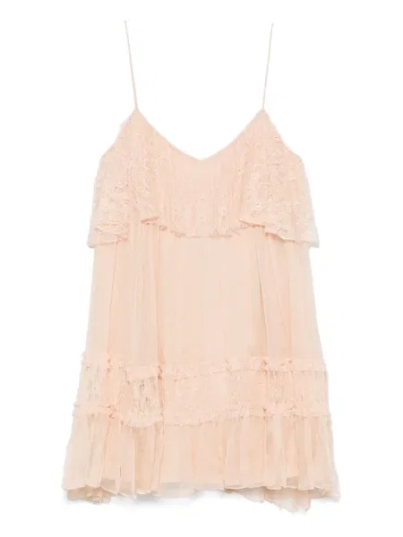 Mała sukienka mini Nissa koronkowa garniturowa