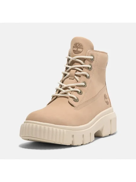 TIMBERLAND Šnurovacie členkové čižmy Greyfield / ťavej srsti béžová