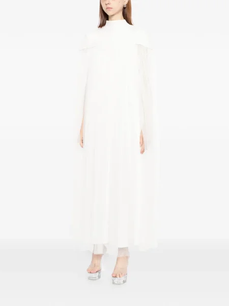 Rochie maxi Shatha Essa de costum alb
