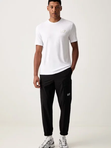 Emporio Armani tričko pánske s viskózou biela