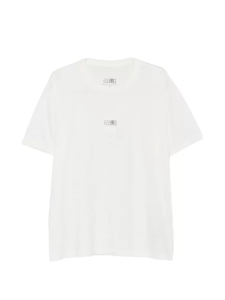 Tricou Mm6 Maison Margiela cu autograf alb