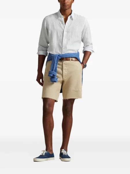 Czapka z daszkiem Polo Ralph Lauren w kratkę z twillu biznesowa niebieska