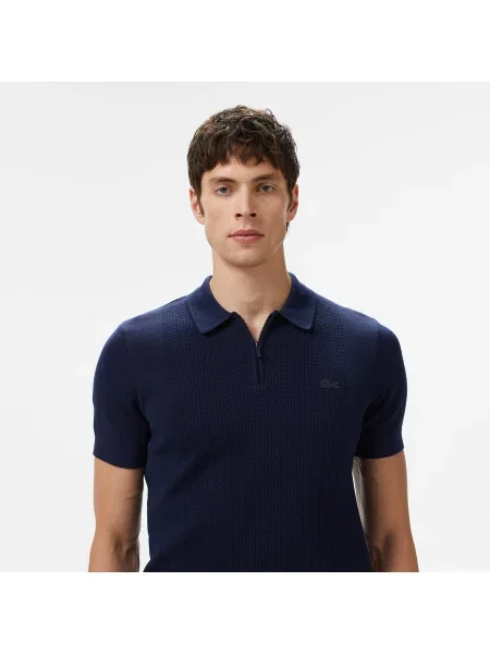 Поло Lacoste синее