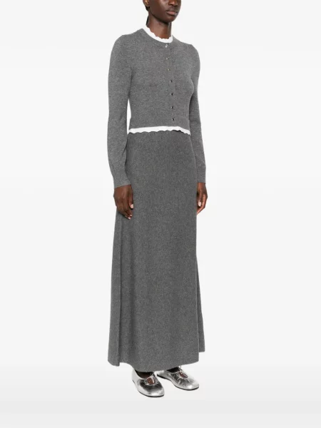 Rochie maxi Sandro tricotate gri