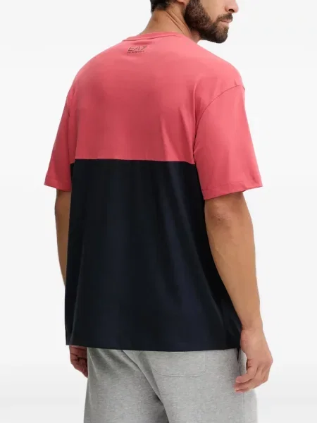 Μπλούζα Ea7 Emporio Armani με αυτόγραφο ροζ