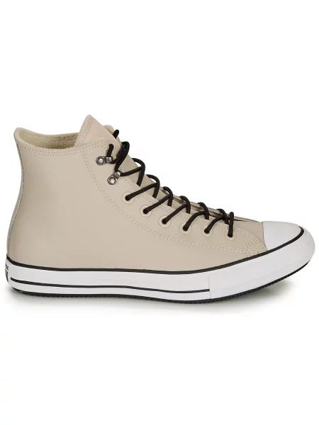 Botine Converse din piele bej