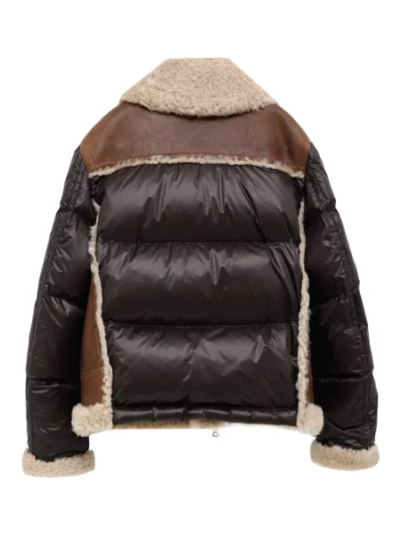 Geacă Moncler Grenoble maro
