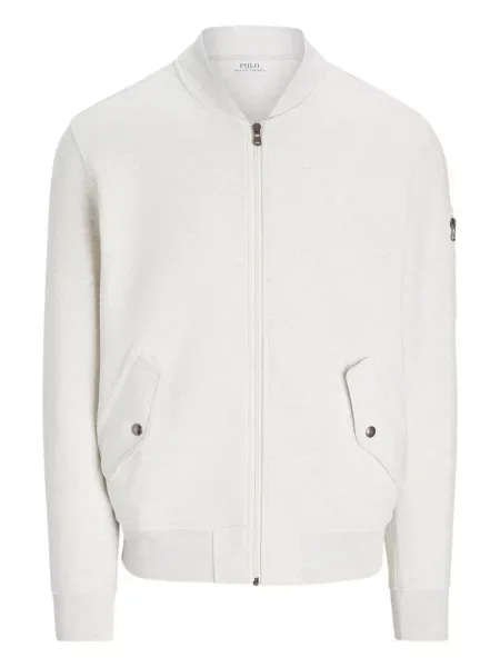 Pletene sportske kratke hlače Polo Ralph Lauren s printom bijela