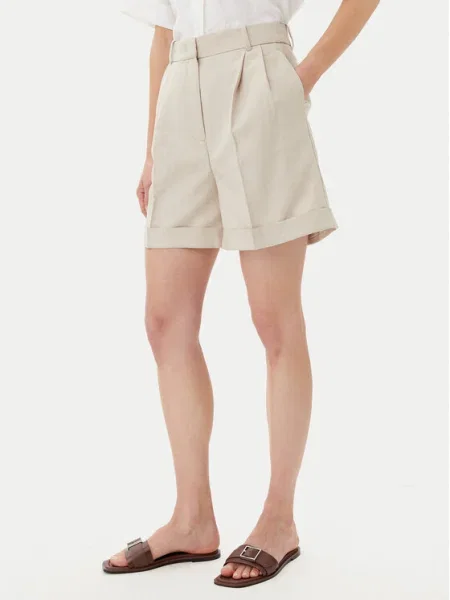 Tommy Hilfiger Szövet rövidnadrág bézs