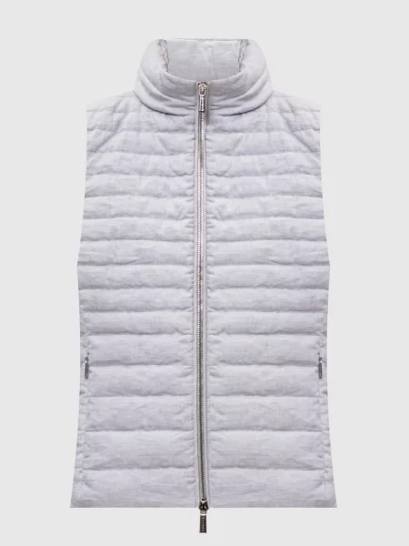 Жилет VILLAN з льону Moorer сірий