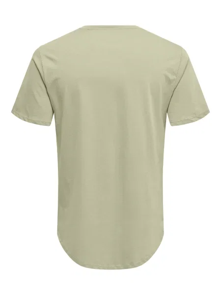 Only & Sons Tricou Matt alb kitt bej