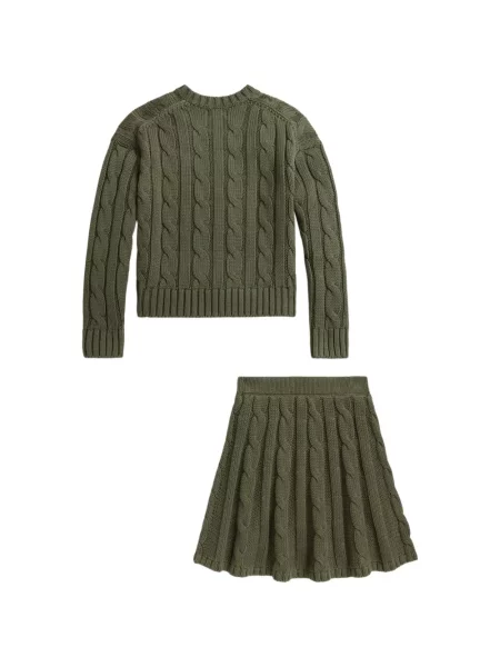 Spódnica dziecięca Polo Ralph Lauren zielona
