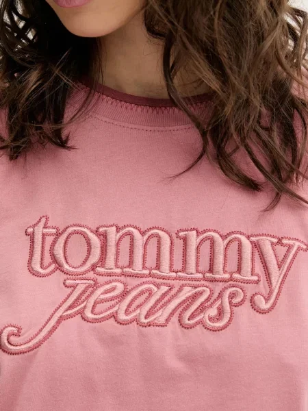 Tommy Jeans t-shirt różowy