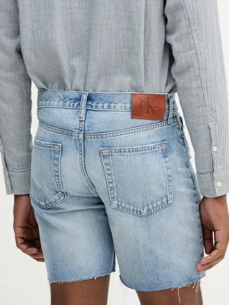 Džínové šortky Calvin Klein Jeans modrá