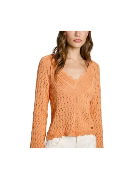 Sweter Pepe Jeans pomarańczowy