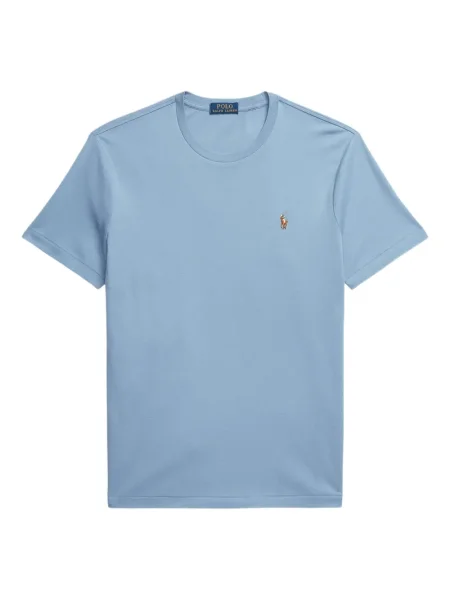 Șapcă Polo Ralph Lauren din fleece cu dungi cu volane albastru