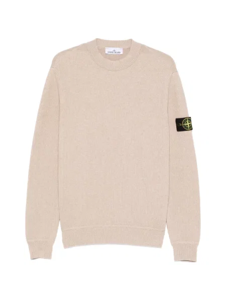 Pulover Stone Island cu decolteu rotund cu strasuri